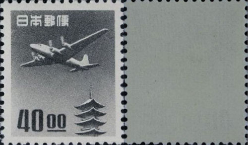 五重塔航空40円切手