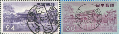 平等院鳳凰堂24円と30円切手