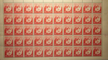 10銭切手のシート